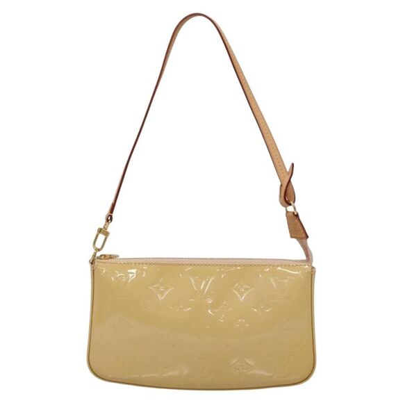Louis Vuitton Pochette Accessoire Beige Patent Leather Clutch Bag (Pre-Owned) - Picture 1 of 16